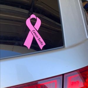CANCER RIBBON DECALS